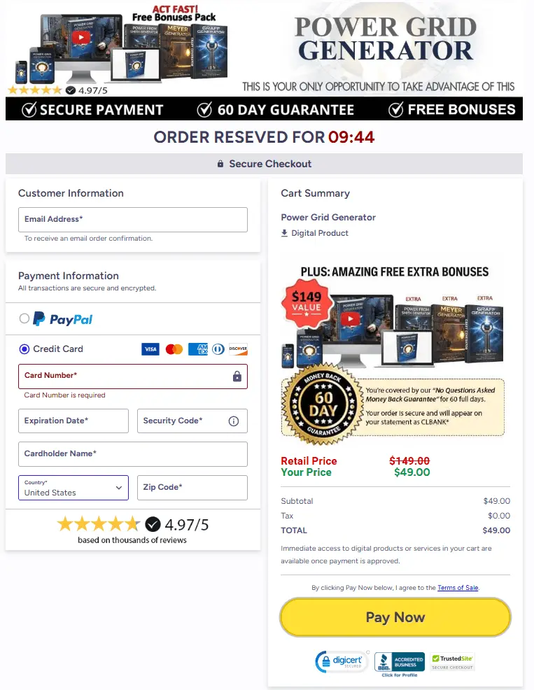 Power Grid Generator discount